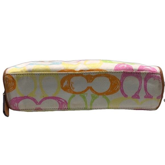 COACH Crayon Scribble Signature Make up Bag Cosmetic Case - Picture 5 of 8